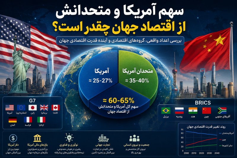 سهم آمریکا و متحدانش از اقتصاد جهان؛ آیا غرب هنوز قدرت اول اقتصاد دنیاست؟