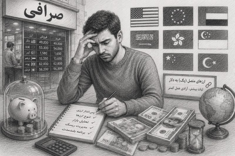 پس‌انداز برای ایرانیان؛ دلار، درهم، یورو یا طلا؟ ارزهای متصل به دلار چه مزایا و معایبی دارند؟