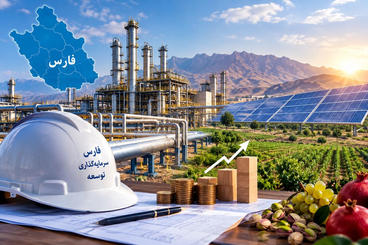 ۴۰ همت پروژه در فارس آماده سرمایه‌گذاری است؛ تکمیل زنجیره‌های ارزش هدف اصلی