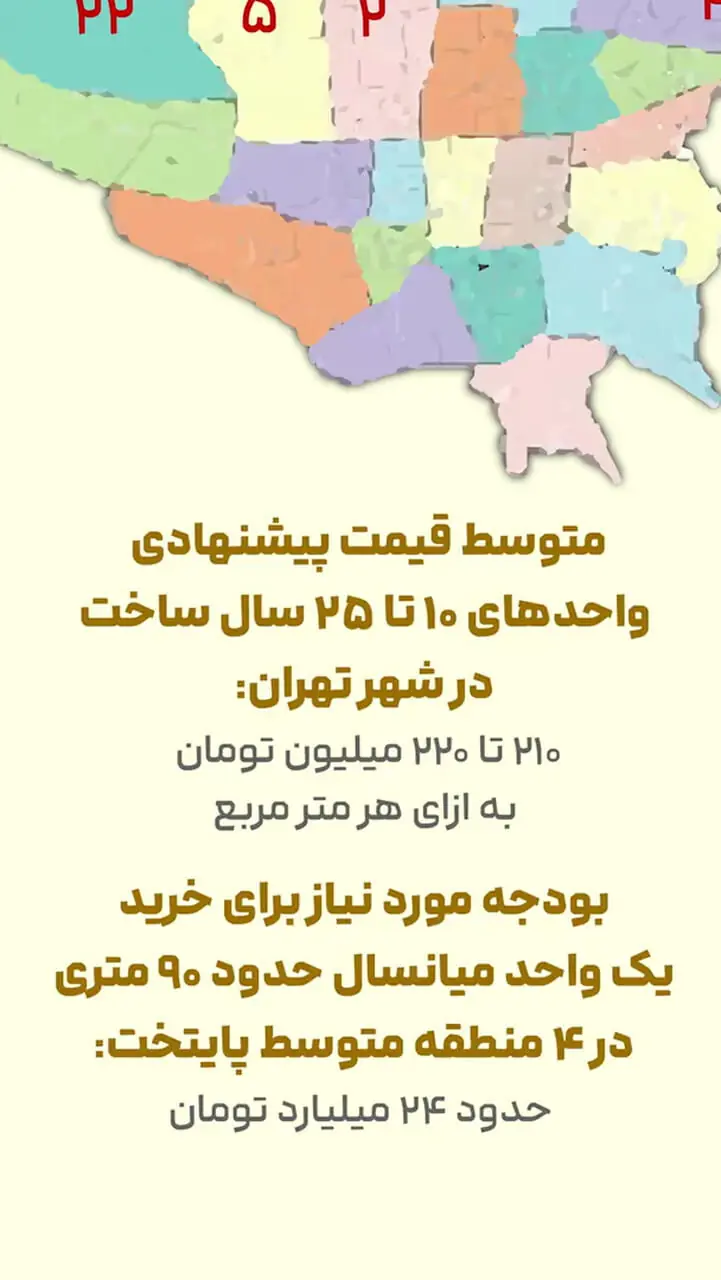 خانه‌های میانسال در مناطق پرتقاضای تهران چقدر قیمت دارند؟